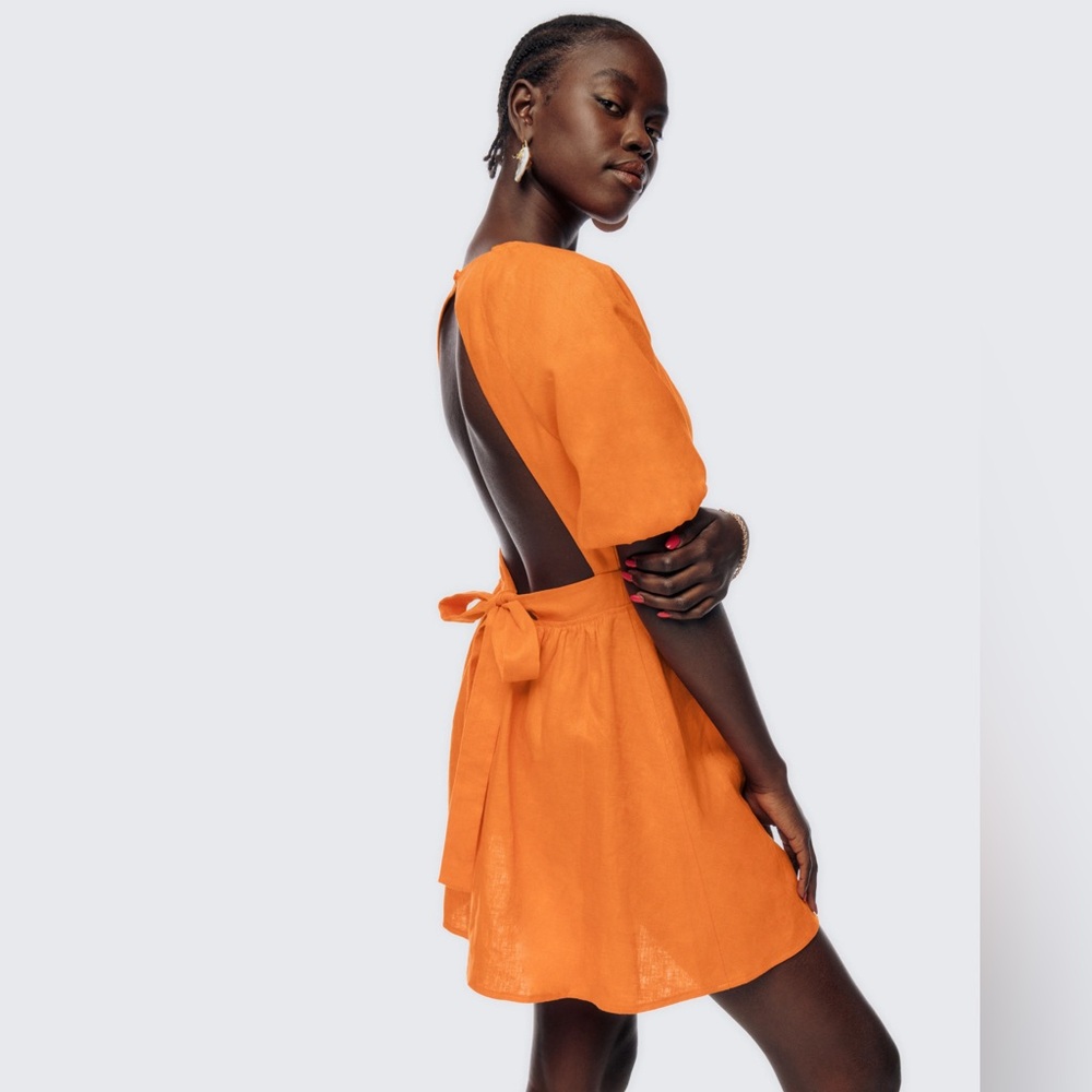Reformation Irwin Linen Dress - Size 2
